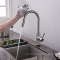 Aquacubic Cupc Zertifizierter Touch Switch Küchenarmatur, Wasserhahn mit Pull Out Sprayer herunterziehen